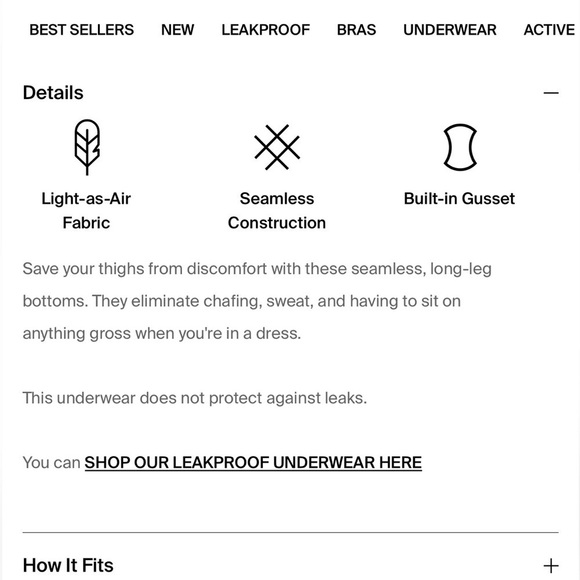 Knix 6” long thigh savers - Picture 3 of 5